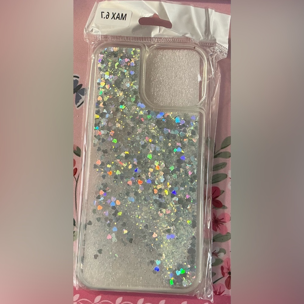 Silver Glitter Phone Case -I Phone Pro 13 Pro Max (NWT)